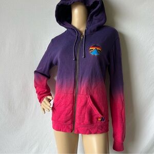 AVIATOR NATION Purple and Pink Gradient Hoodie